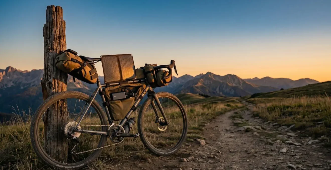 Équipement énergétique pour voyage à vélo en autonomie complète