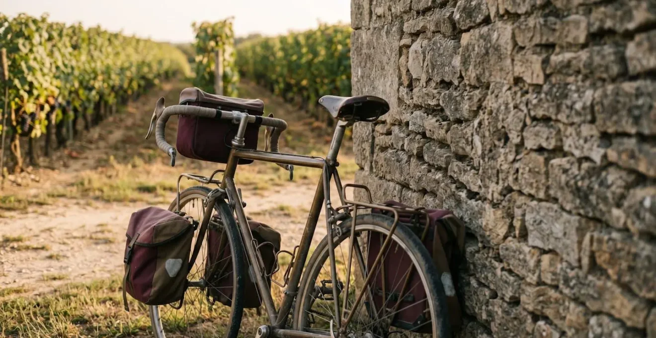 Transport sécurisé de bouteilles de vin à vélo en cyclotourisme