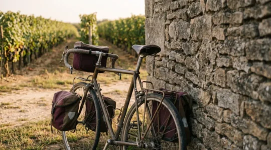 Transport sécurisé de bouteilles de vin à vélo en cyclotourisme